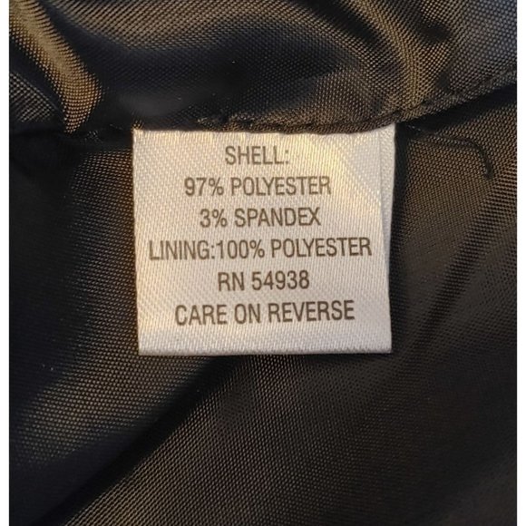 EDEN COURT Womens M Black Tie Deep V-Neck Sleeveless Button Up Collard Blouse - Picture 4 of 4